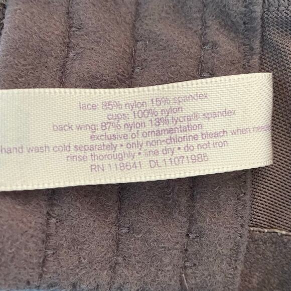 Cacique Seriously Sexy Purple Lace Underwire Balconette Bra Size 42DDD - Picture 6 of 6